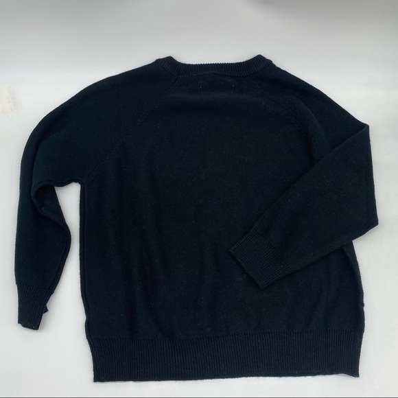 DL1961 Girls Long Sleeves Black Sweater with Tag Meee embroidery size 6/6X New - Picture 4 of 5